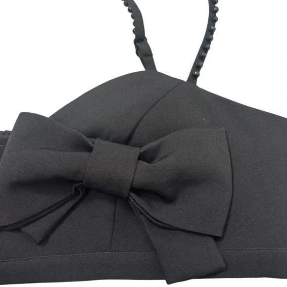 Nasty Gal Embellished Black Bralette/Crop - Picture 5 of 5